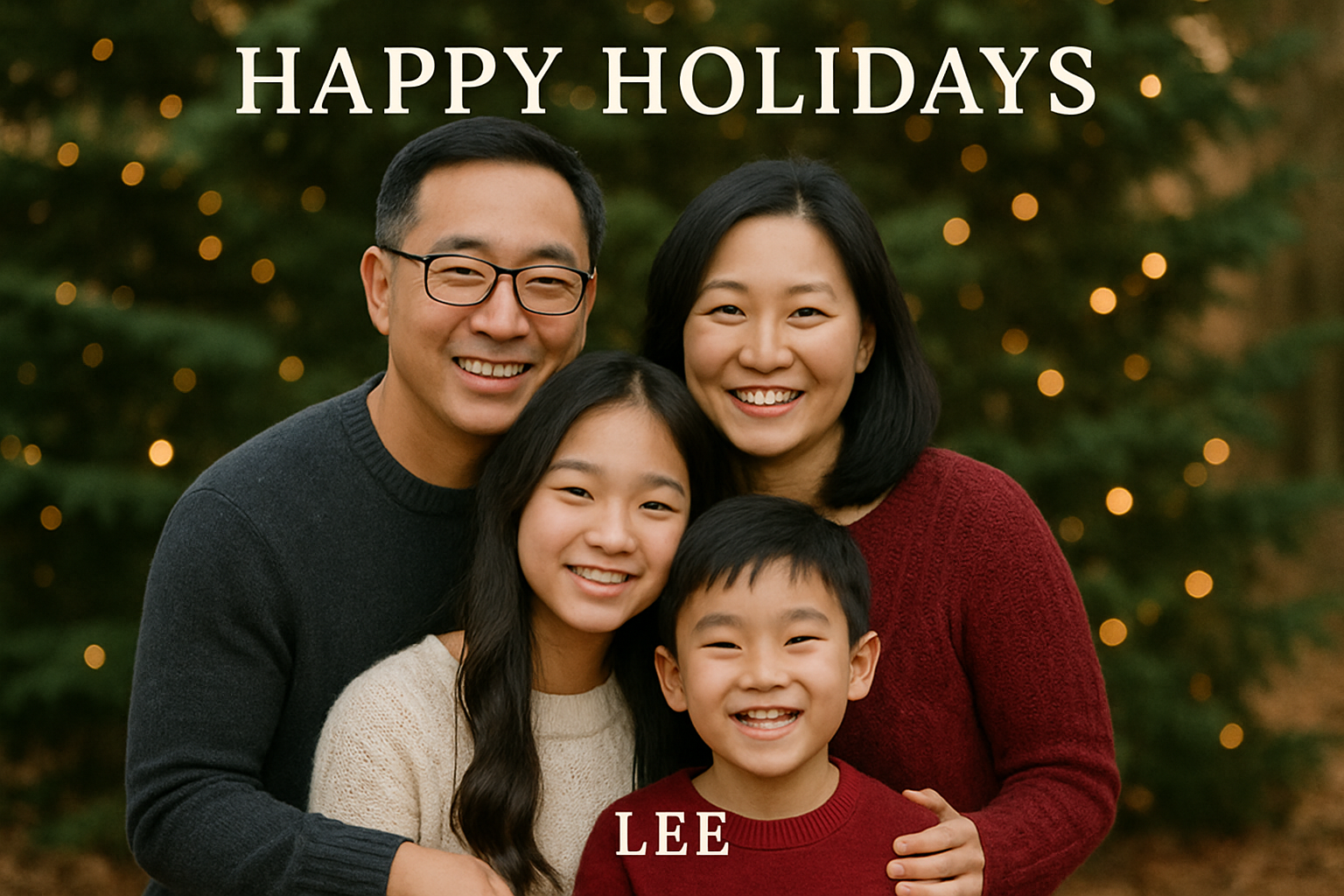 Lee Family Holiday Photo